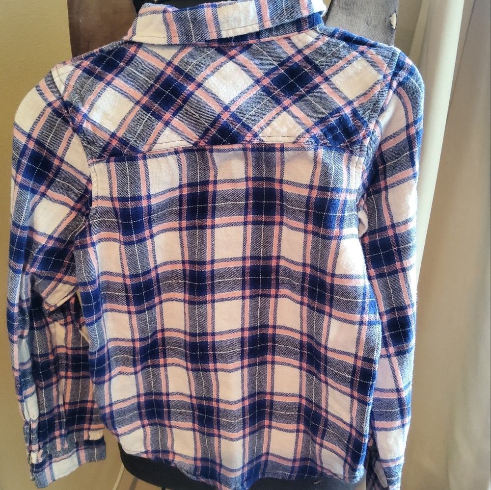 Flannel Button Top - Picture 3 of 3